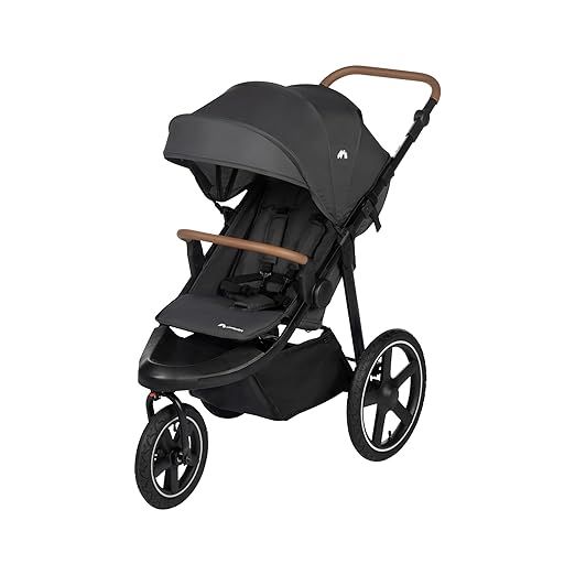 Bebeconfort Cloudy, All-Terrain-Baby Stroller, 0–4 Jahre (max. 22kg), verstellbar, schnell zusammenklappbar, 3 große Kinderwagen Luftreifen, verstellbarer Schieber, geräumiger Korb, Mineral Graphite